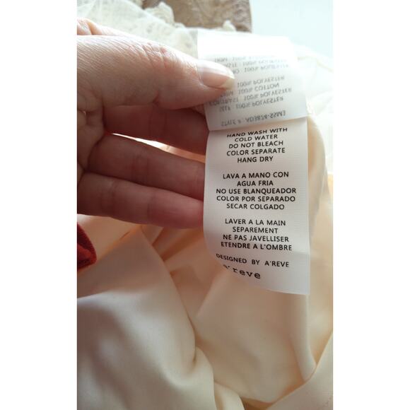 Altard State Coquette lace fairycore dress sz S cream tiered Renaissance romance - Picture 8 of 11